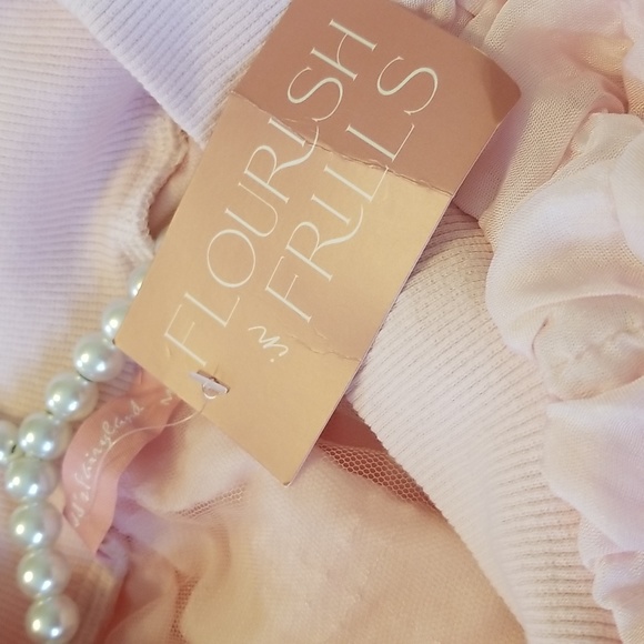 Jj's Fairyland Flourish In Frills Shortsleeve Pink Crop Top - Picture 12 of 12